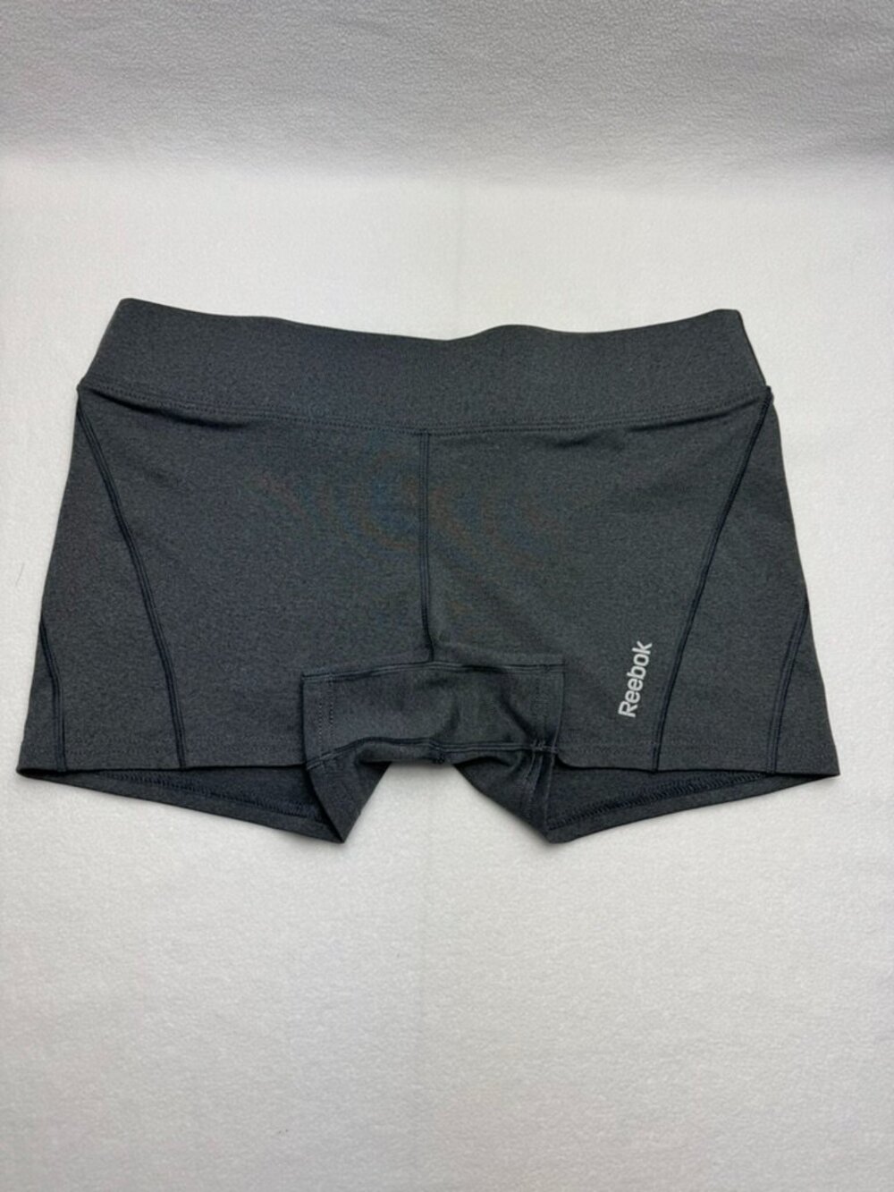 Reebok PlayDry Charcoal Gray Athletic Compression Booty Shorts M